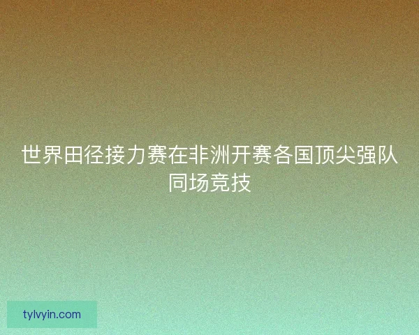 世界田径接力赛在非洲开赛各国顶尖强队同场竞技 世界田径接力赛在非洲开赛各国顶尖强队同场竞技